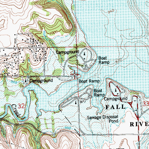 Topographic Map of Rock Ridge School (historical), KS