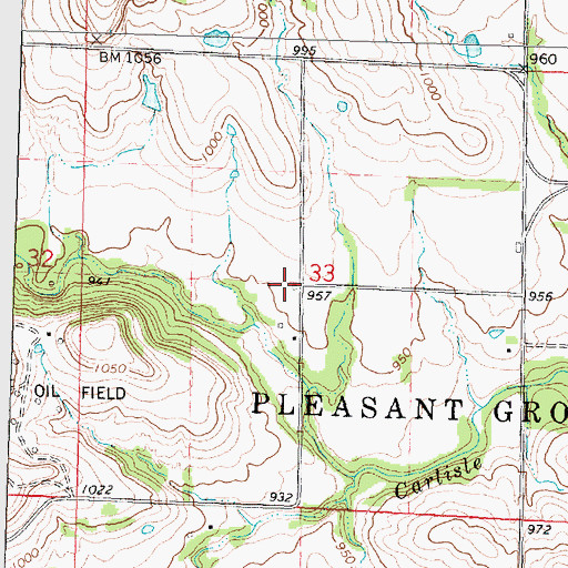 Topographic Map of Triumph School (historical), KS