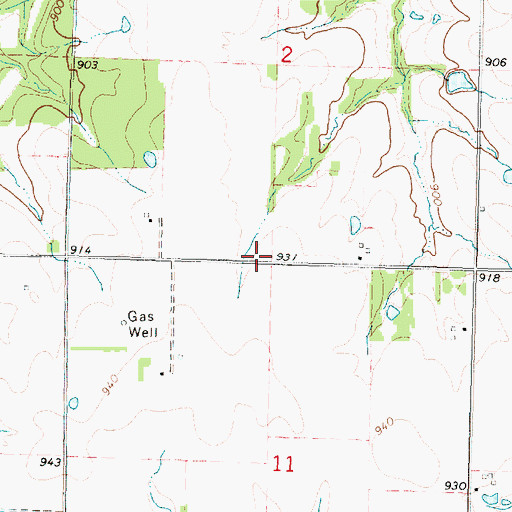 Topographic Map of Baylor School (historical), KS