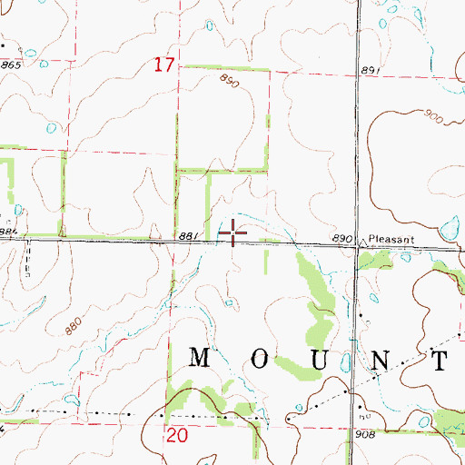 Topographic Map of Belleville School (historical), KS