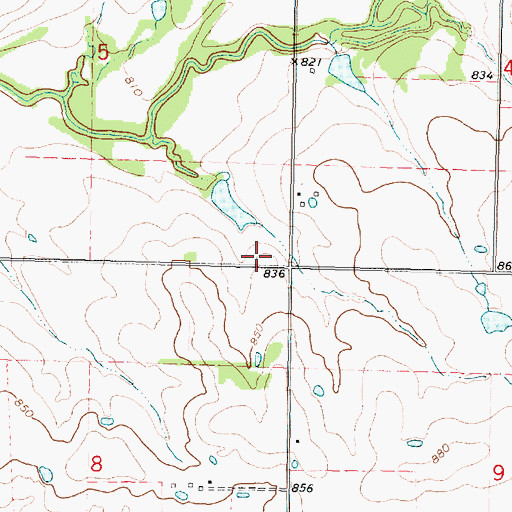 Topographic Map of Blackford School (historical), KS