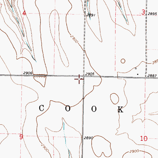 Topographic Map of Vickers School (historical), KS