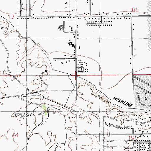 Topographic Map of Freeman Wash, AZ