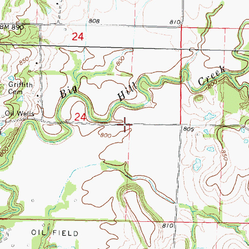 Topographic Map of Cunningham School (historical), KS