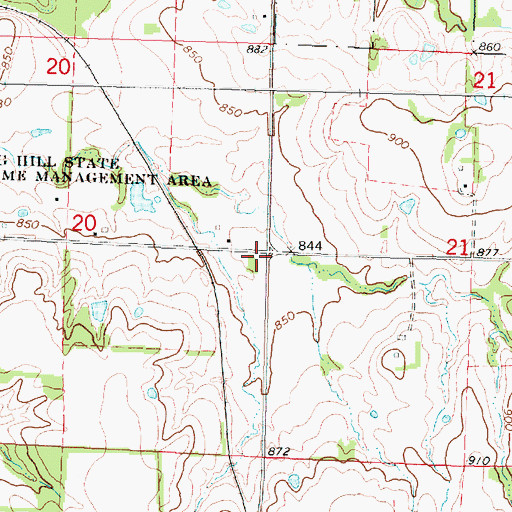 Topographic Map of Excelsior School (historical), KS