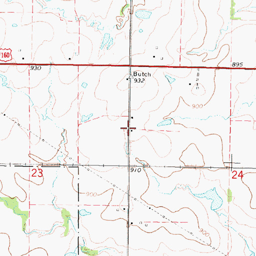 Topographic Map of Franklin School (historical), KS
