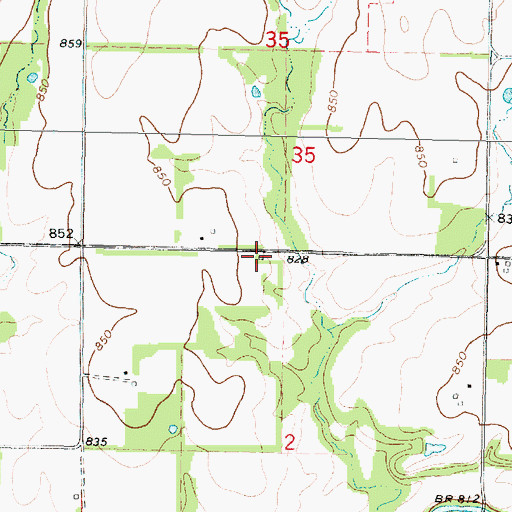 Topographic Map of Hyatt School (historical), KS