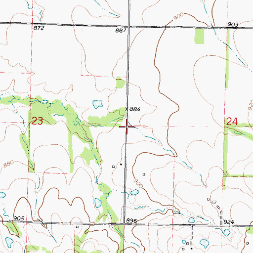 Topographic Map of Leib School (historical), KS