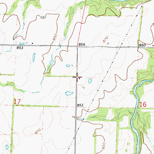 Topographic Map of Lockard School (historical), KS