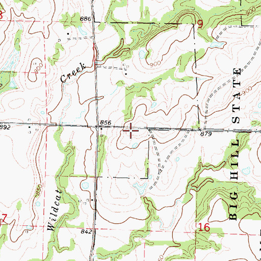 Topographic Map of Mount Triumph School (historical), KS
