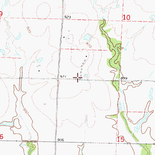 Topographic Map of O'Brien School (historical), KS