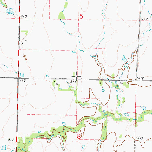 Topographic Map of Parkville School (historical), KS