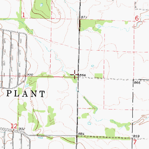 Topographic Map of Pleasant Valley School (historical), KS
