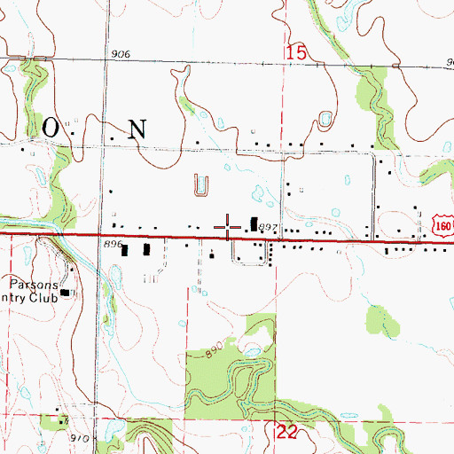 Topographic Map of Progress School (historical), KS