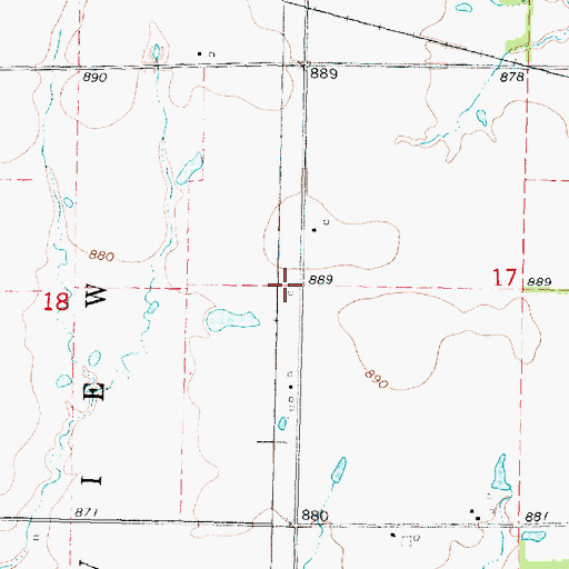 Topographic Map of Rosedale School (historical), KS