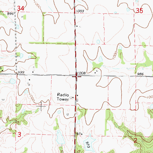 Topographic Map of Salem Church (historical), KS