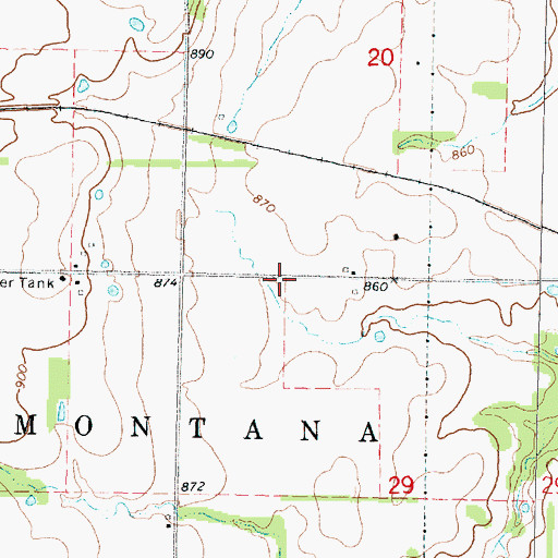 Topographic Map of Shiloh School (historical), KS