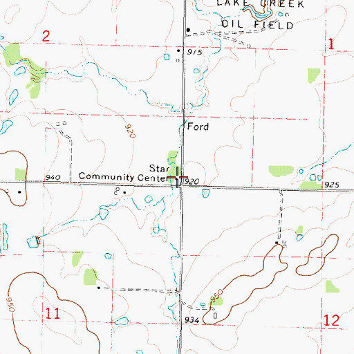 Topographic Map of Star School (historical), KS