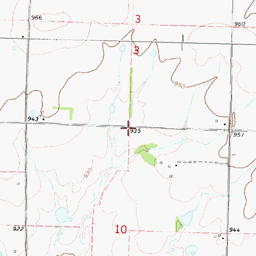 Topographic Map of Sylvandale School (historical), KS