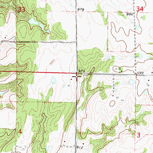 Topographic Map of Timber Hill School (historical), KS