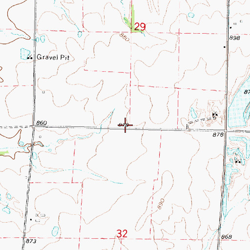 Topographic Map of Union School (historical), KS