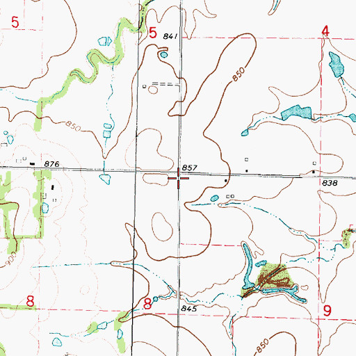 Topographic Map of Union School (historical), KS