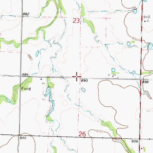 Topographic Map of Valley School (historical), KS