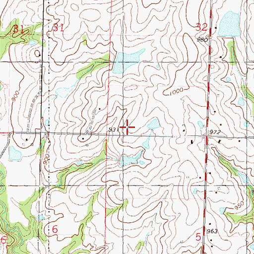 Topographic Map of Faulkner School (historical), KS