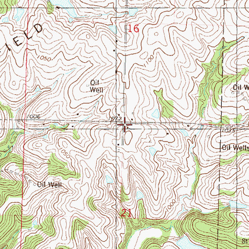 Topographic Map of Grandview School (historical), KS