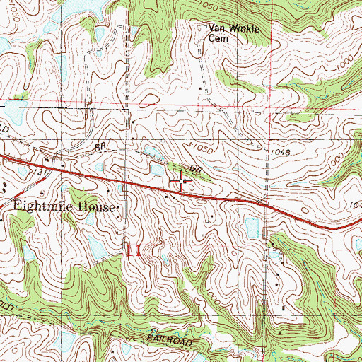 Topographic Map of Junction School (historical), KS