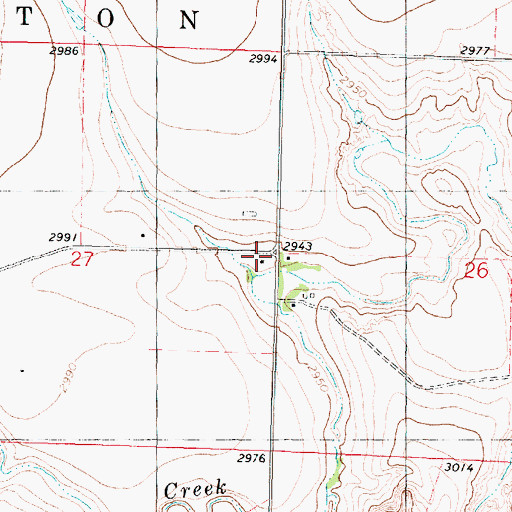 Topographic Map of Liberty School (historical), KS