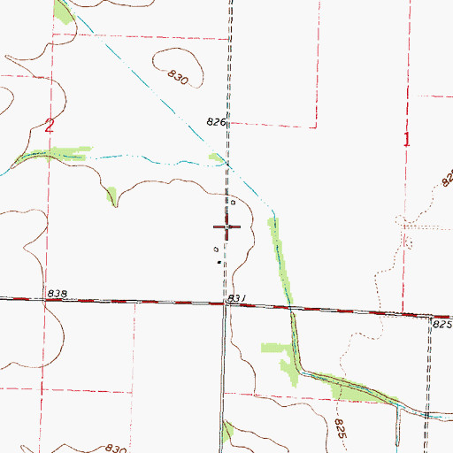 Topographic Map of Advance School (historical), KS