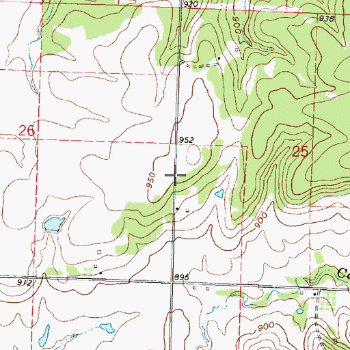 Topographic Map of Black Jack School (historical), KS
