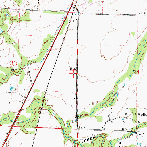 Topographic Map of Cherry School (historical), KS