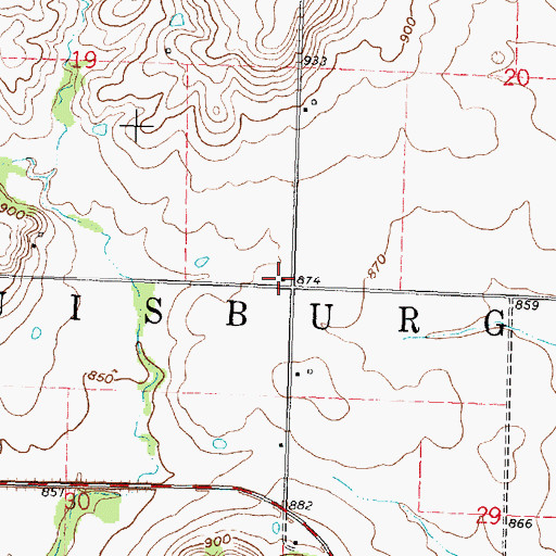 Topographic Map of Fairview School (historical), KS