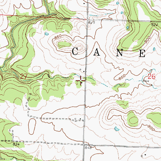 Topographic Map of Judea School (historical), KS