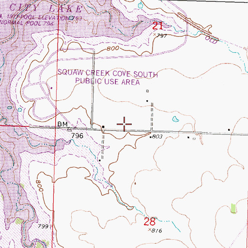Topographic Map of Pleasant Prairie Church (historical), KS