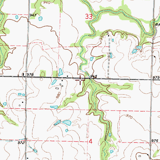 Topographic Map of Abbott School (historical), KS
