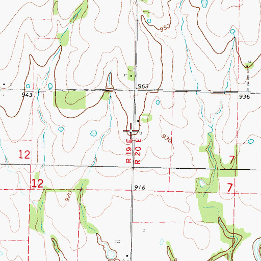 Topographic Map of Barney School (historical), KS