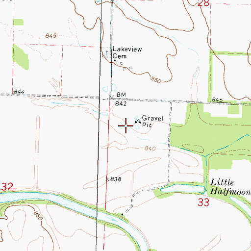 Topographic Map of Black Lake (historical), KS