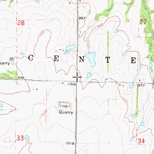 Topographic Map of Brethren Church (historical), KS