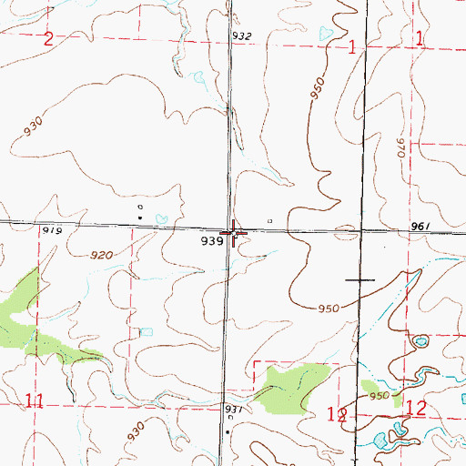 Topographic Map of Brewster School (historical), KS
