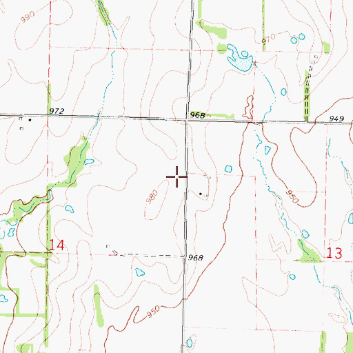 Topographic Map of Catalpa School (historical), KS