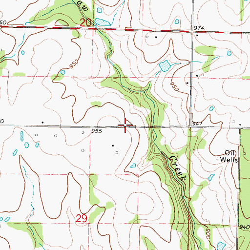 Topographic Map of Cremona School (historical), KS