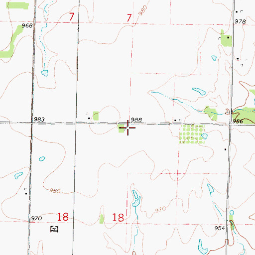 Topographic Map of Danville School (historical), KS