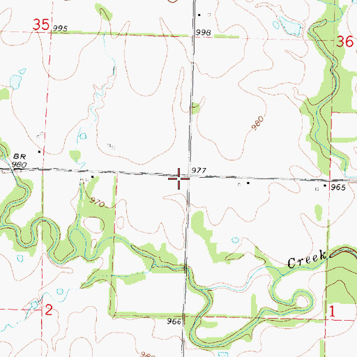 Topographic Map of Hazel Dell School (historical), KS