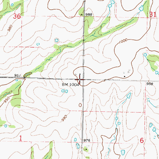 Topographic Map of Mount Pleasant Church (historical), KS
