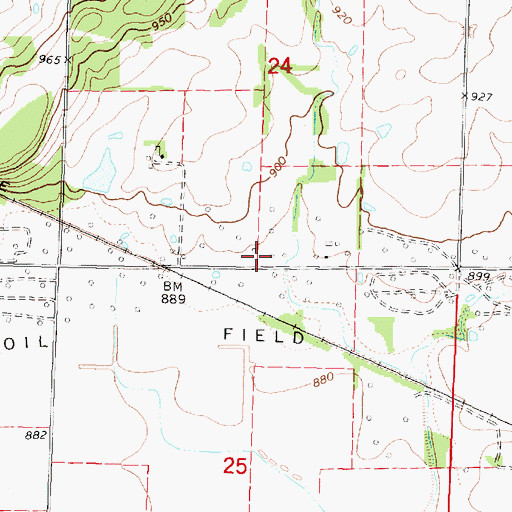 Topographic Map of School Number 7 (historical), KS