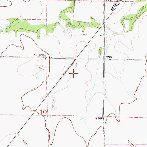 Topographic Map of Blum (historical), KS