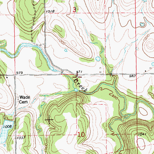 Topographic Map of Rule School (historical), KS